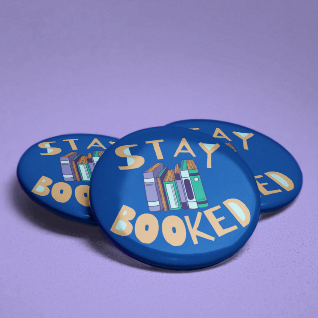 Bookish Button Pins (3 pack)