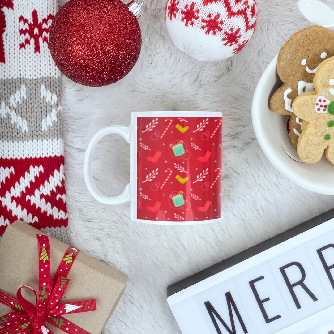 Red Gifts Holiday Mug