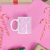 Pink Candy Cane Holiday Mug