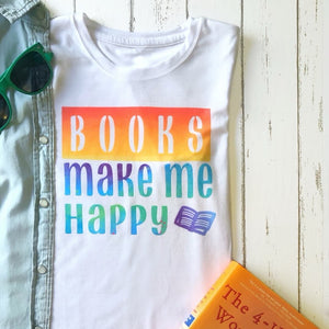 Books Make Me Happy Youth Tee