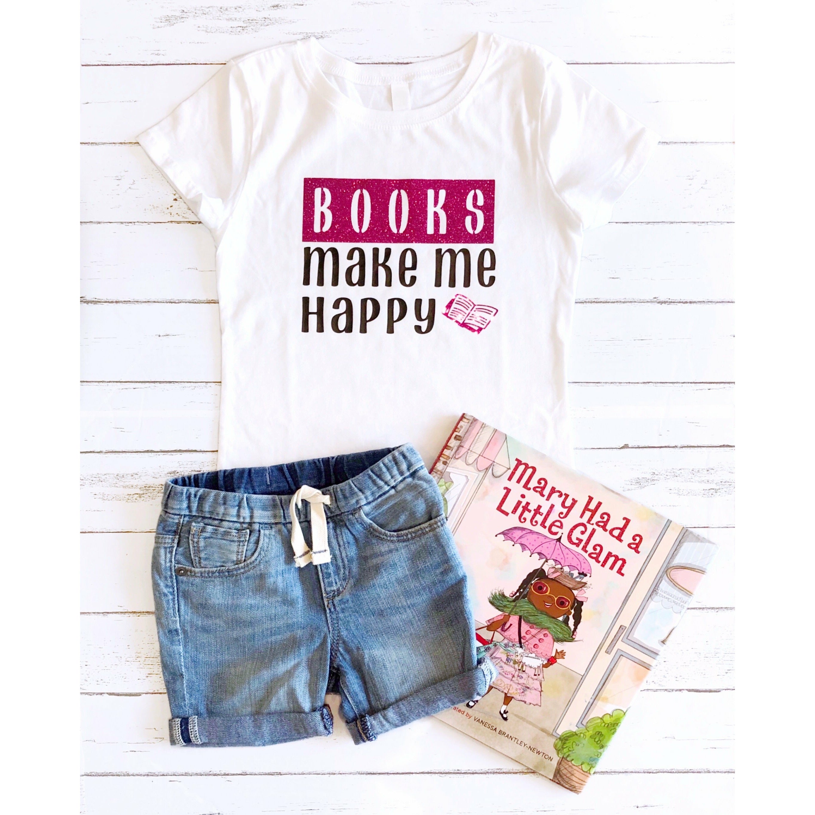 Books Make Me Happy Youth T-Shirt