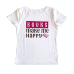 Books Make Me Happy Youth T-Shirt