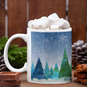 Snowy Forest Holiday Mug