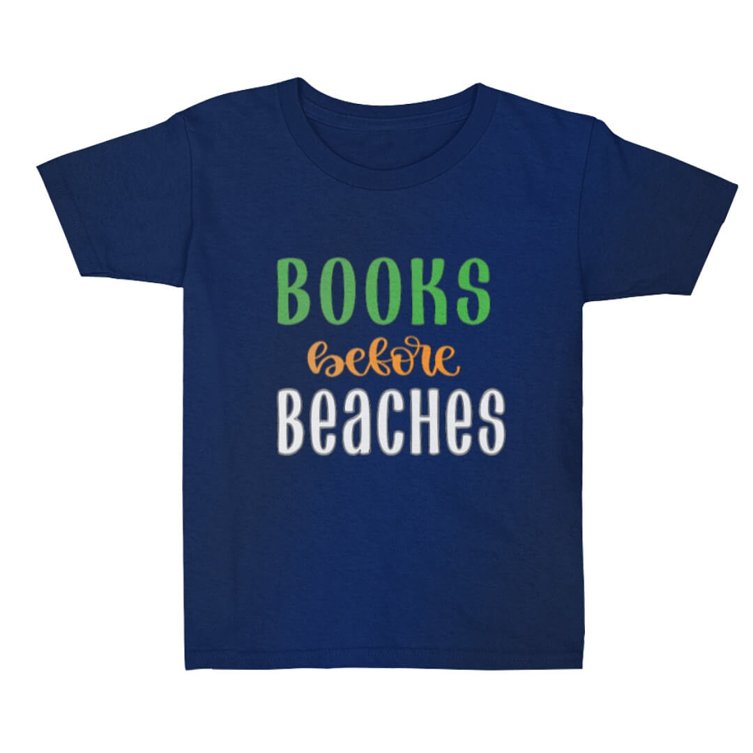 Books Before Beaches Youth T-Shirt