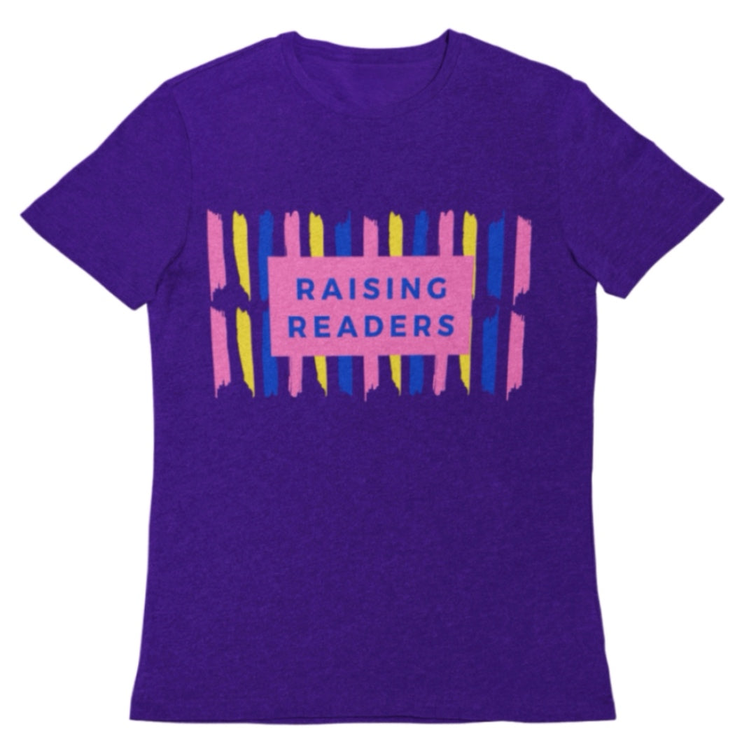 Ladies Raising Readers Adult T-shirt
