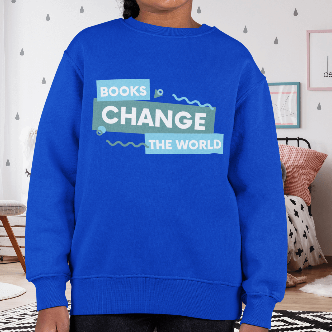 Books Change The World  Fleece Sweater