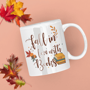Fall in Love With Books Ceramic Mug